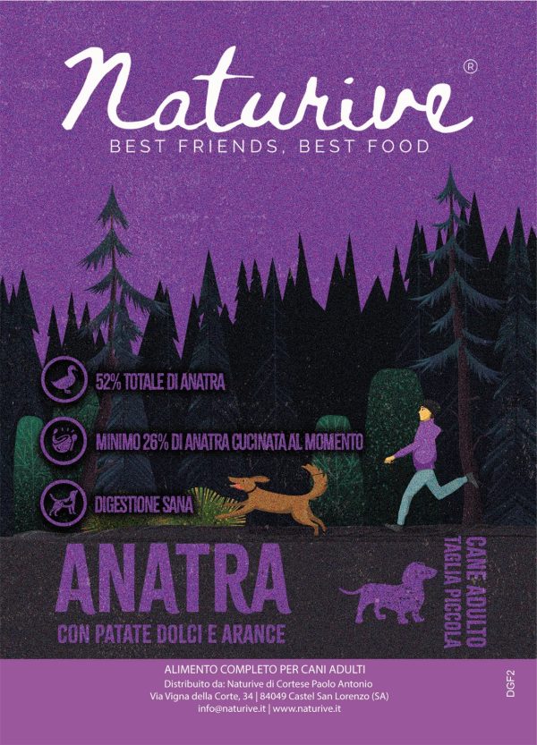 Anatra con patate dolci e arance - cane adulto piccola taglia