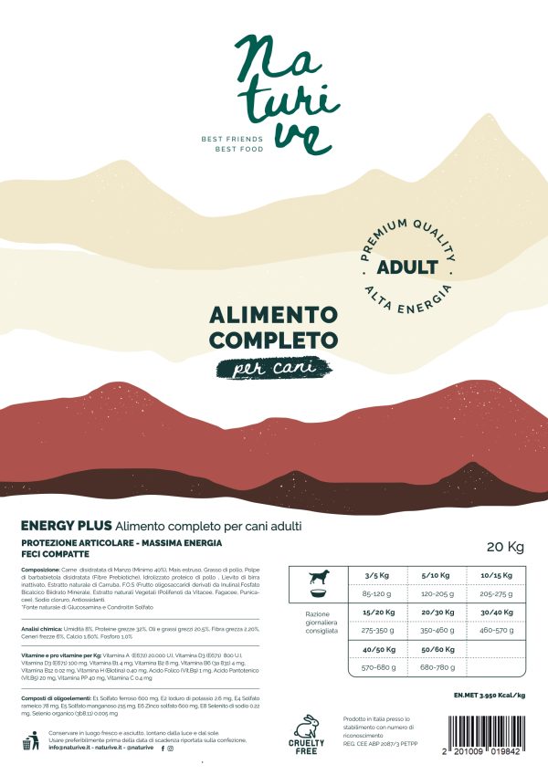 Energy Plus - cane adulto taglia media