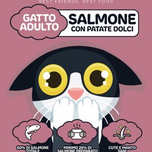 Salmone con patate dolci - gatto adulto