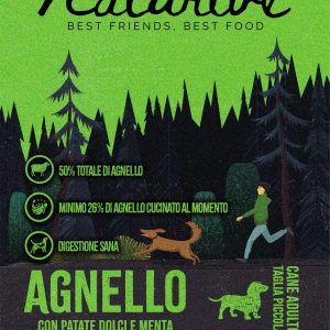 Agnello con patate dolci e menta - cane adulto piccola taglia