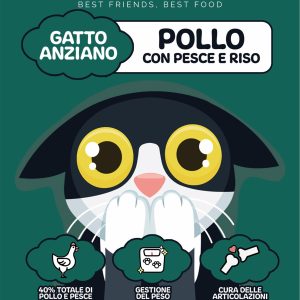 Pollo con pesce e riso - ricetta gatto senior