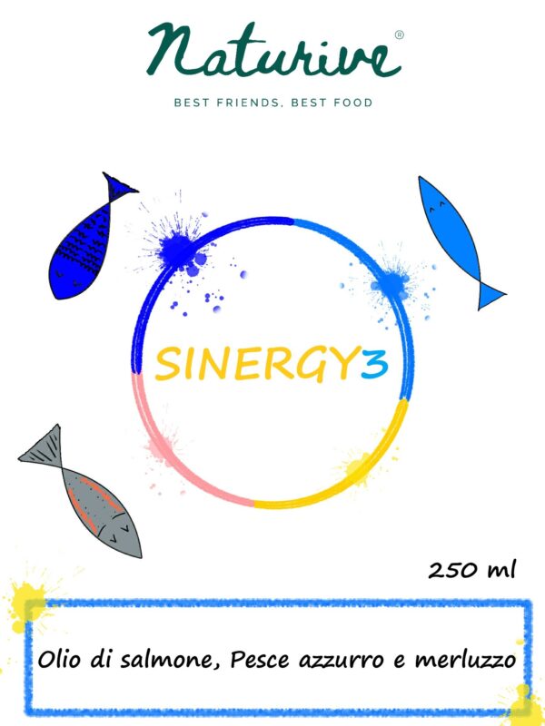 Sinergy3 Olio di Salmone, Pesce Azzurro e Merluzzo