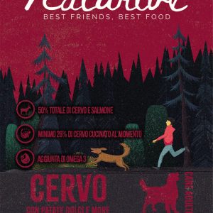 Cervo con patate dolci e more - cane adulto