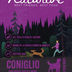 Coniglio con patate dolci e more - Cane adulto